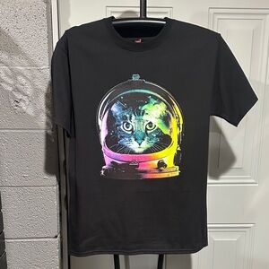 Black Cat Astronaut T-Shirt